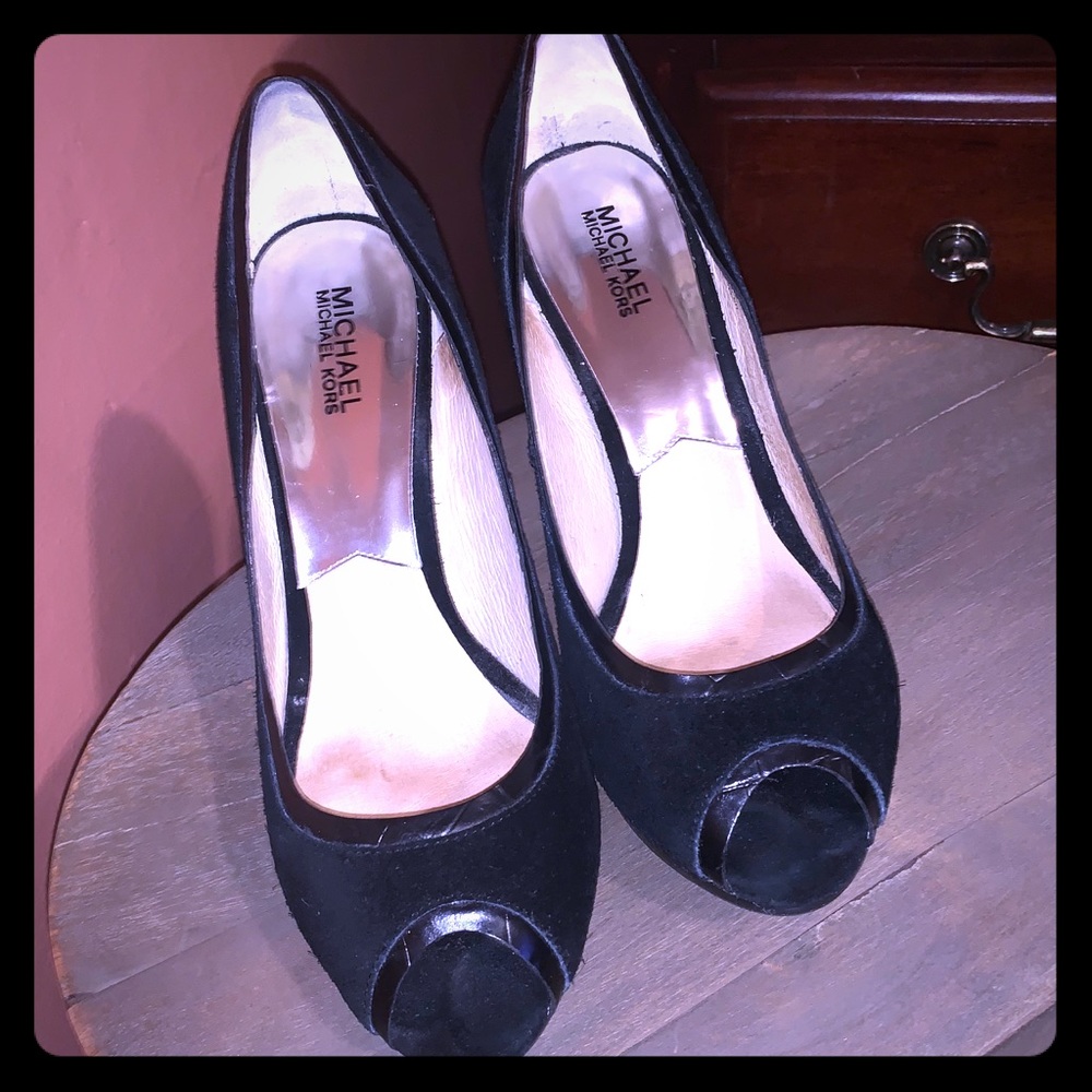 Michael by Michael Kors Stacked Platform Pump.